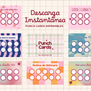 Punch Cards Imprimibles